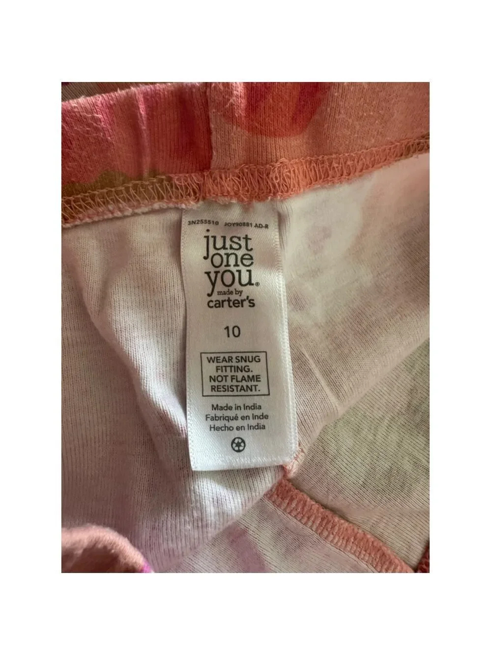 Girls Just One You by Carter's Pajama Set Size 10 Pink